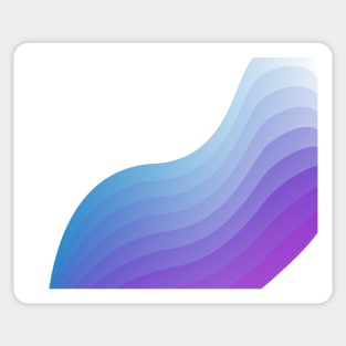 Minimal Ocean sea geometric abstract Sticker